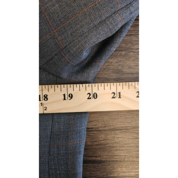 Mantoni Mens Blazer Sport Coat Charcoal Plaid  38R Super Fine Wool Jacket - Picture 9 of 13